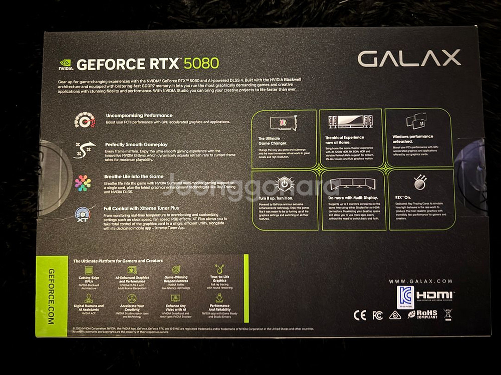 RTX 5080 GALAX BLACK OC 16GB--1