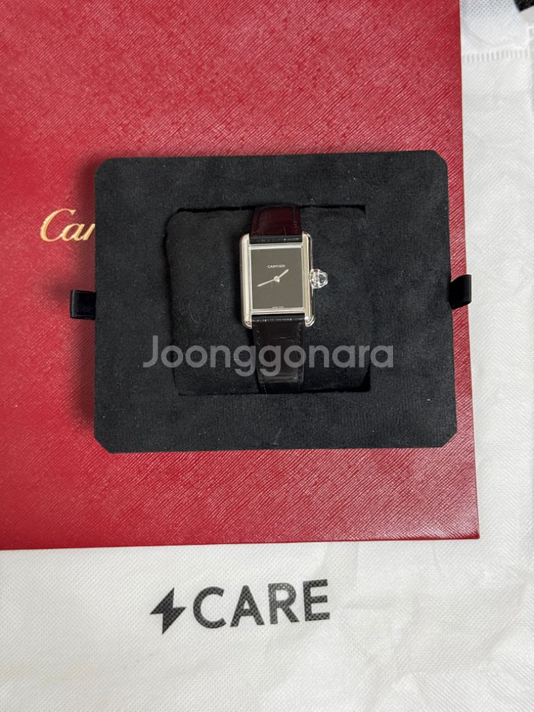 까르띠에 탱크머스트 블랙 라지--5