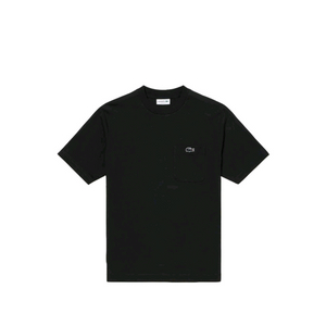 [라코스테]포켓 라운드 티셔츠 XL 블랙
