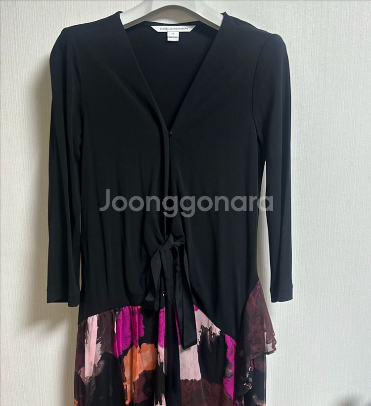 DVF 다이앤본퍼스텐버그 블랙 랩원피스--0