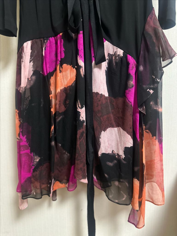 DVF 다이앤본퍼스텐버그 블랙 랩원피스--2