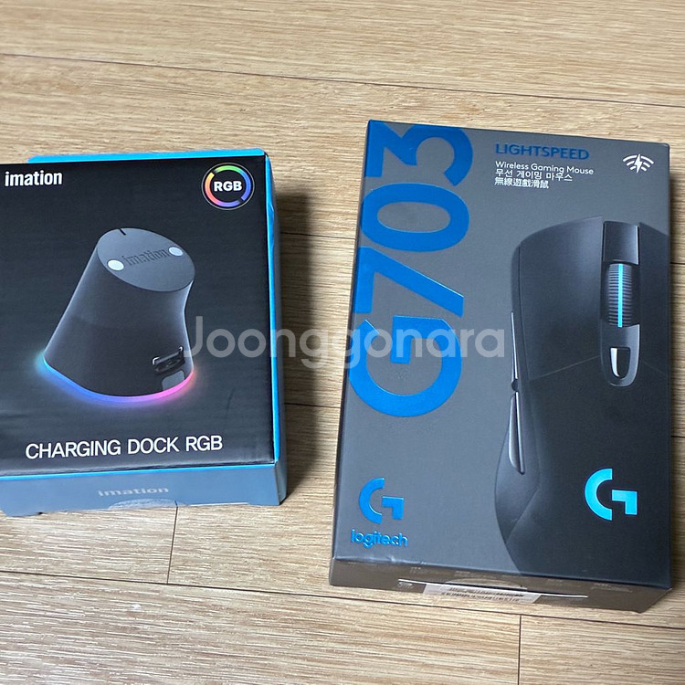 로지텍 G703 HERO 무선 게이밍 마우스 충전독--1