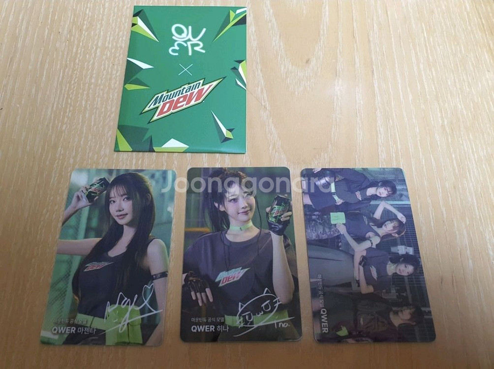 QWER 마운틴듀 포토카드--0