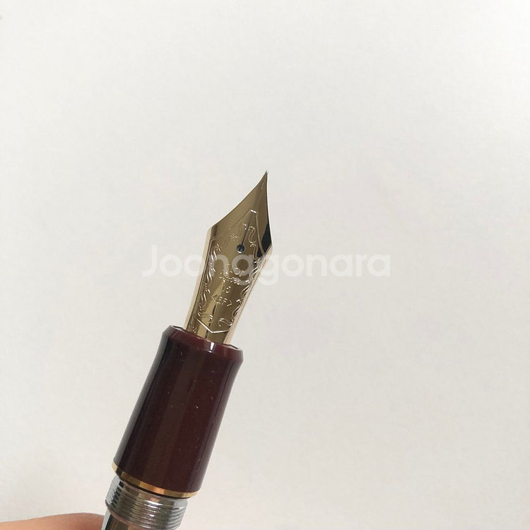 파이롯트 만년필 커스텀 743 14K EF 딥레드--2