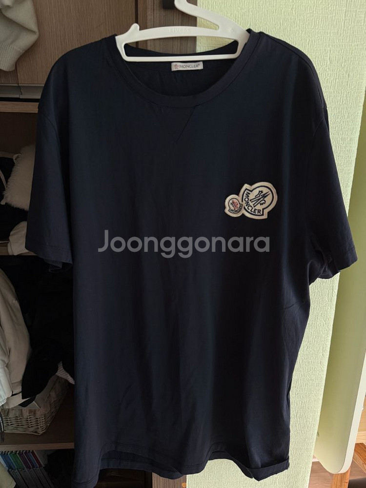 몽클레어 네이비 더블와펜 반팔--0