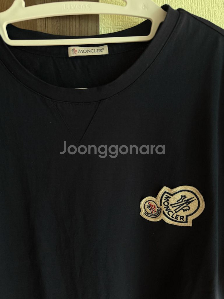 몽클레어 네이비 더블와펜 반팔--1