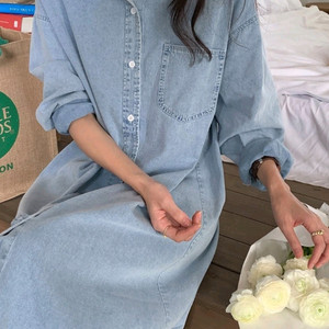 데님셔츠원피스