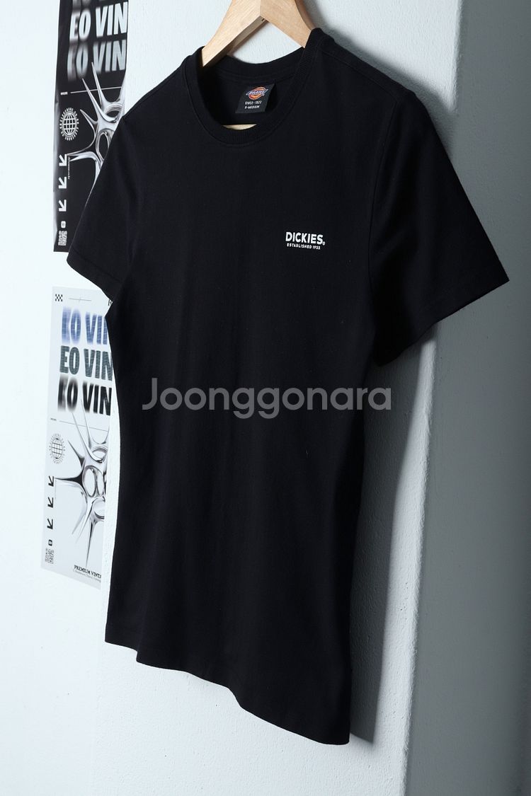 (S) 디키즈 반팔 티셔츠 블랙 올드스쿨--1