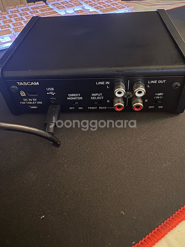 타스캠 TASCAM US-1x2HR 오디오 인터페이스--1
