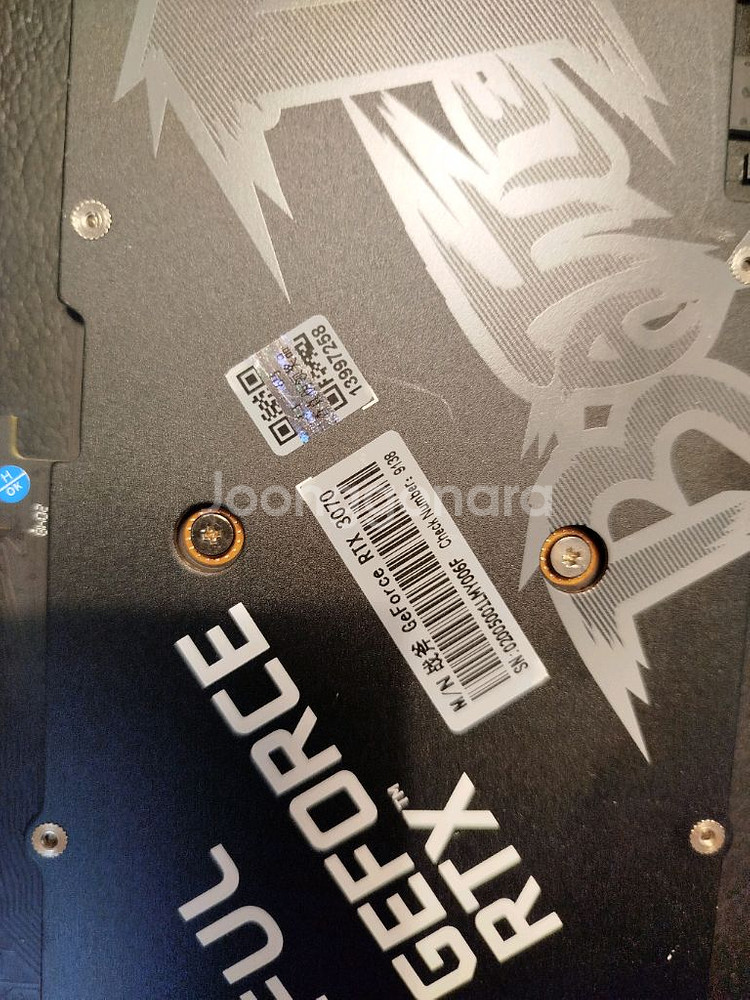 COLORFUL RTX3070 NB-V 3펜 상태 최상--5