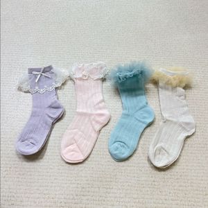 미착용) 유아 양말 레이스