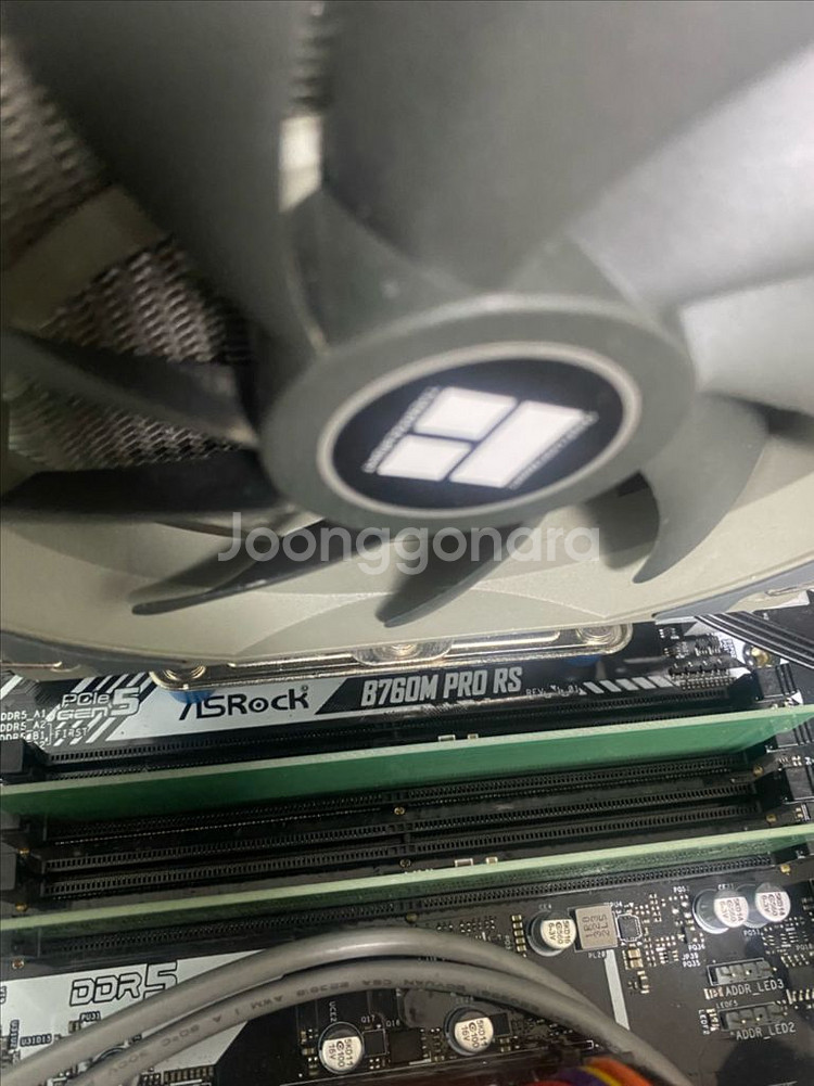 텍포)asrock b760m +쿨러 + DDR5 16g--1
