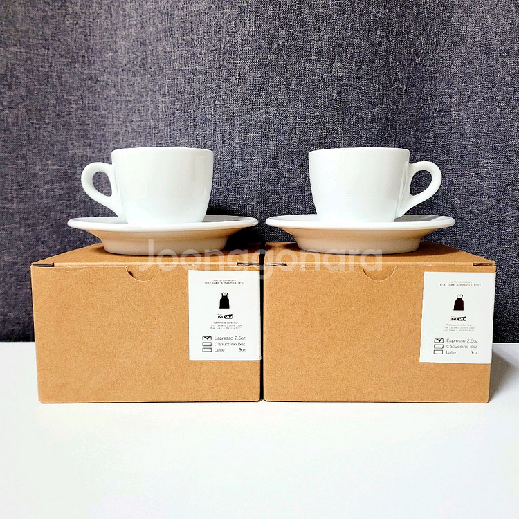 누보 에스프레소잔 & 받침대 2세트 / 커피잔 75ml--0