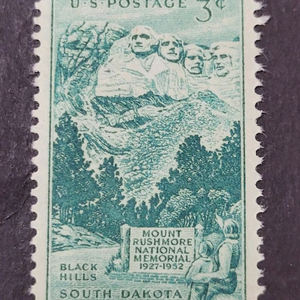 (미국우표)1952년 마운트러쉬모아국립묘지기념 우표Mo