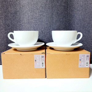 누보 라떼잔 & 받침대 2세트 / 커피잔 270ml