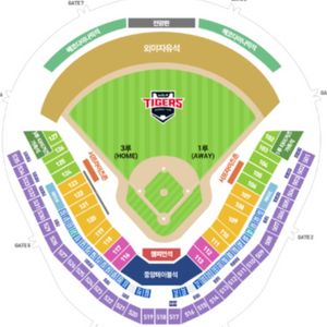 7월2일 기아 랜더스 3루k5 124블록 4연석판매