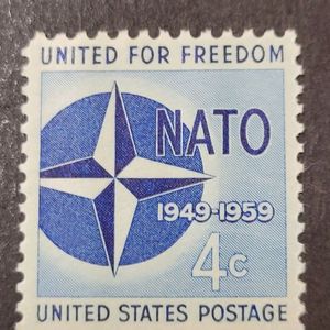 (미국우표)1959년 나토 가입10주년기념 우표Unit