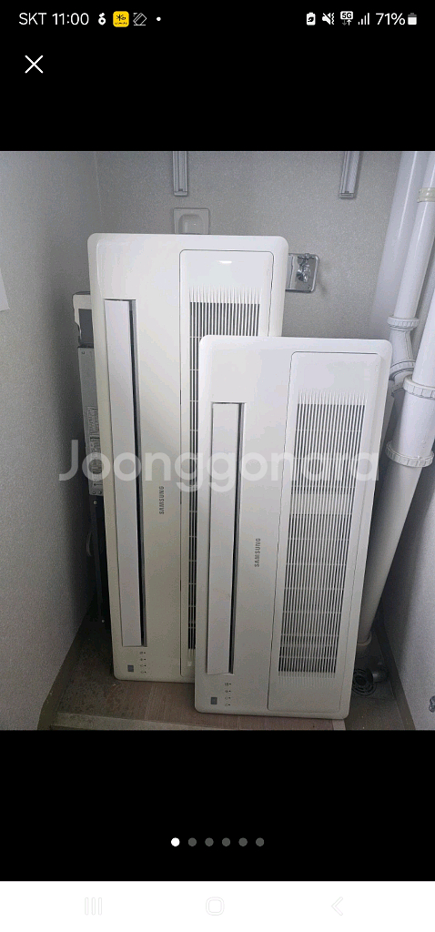 삼성 시스템에어컨 실내기2대, 실외기1대--0