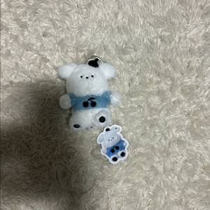 (새상품) 플러피 강아지 키링 가방고리