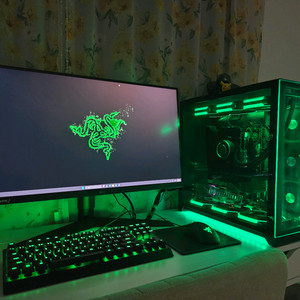 레이저 리안리 블랙 감성 고사양 PC 풀셋 급처