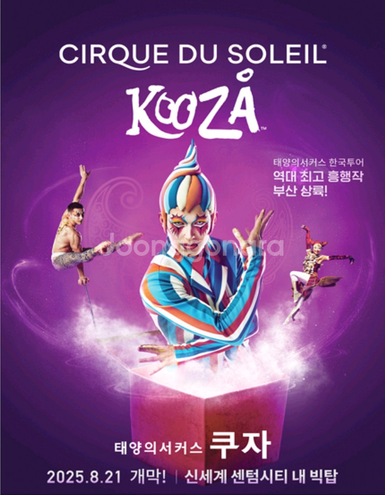 태양의서커스 쿠자 부산 8/30 S석 4연석--1