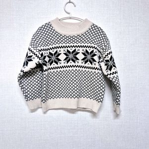 유아동 눈꽃 니트