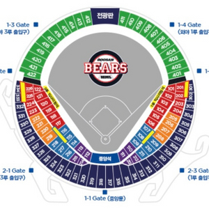 7월1일 두산 삼성 오렌지석 통로4연석판매