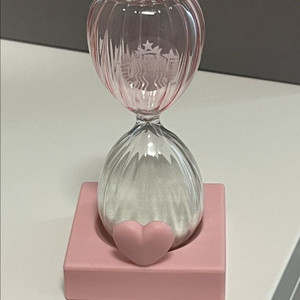 (새상품) 스타벅스 모래시계 핑크