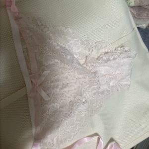 여자속옷 연핑크 레이스