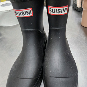 SUISINI 블랙 레인부츠 37