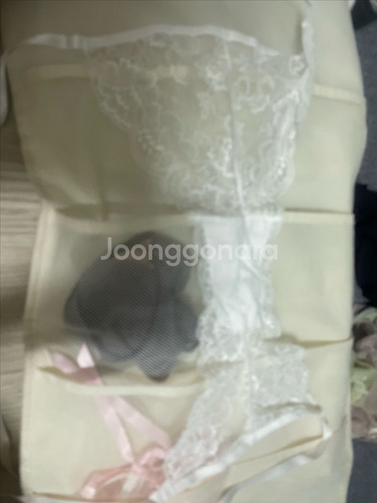 여자팬티 레이스 화이트 끈포인트--1