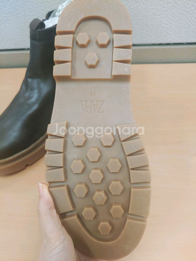 자라 브라운 첼시부츠 38사이즈 245 새상품--2
