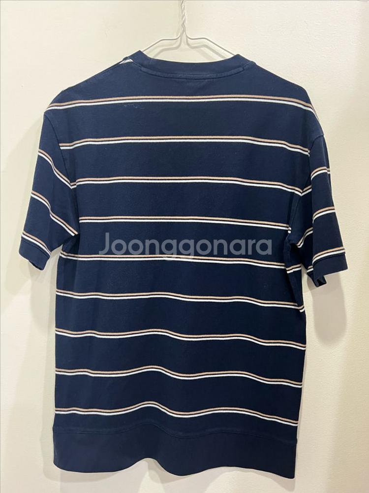 빈폴 네이비 스트라이프 티셔츠--1