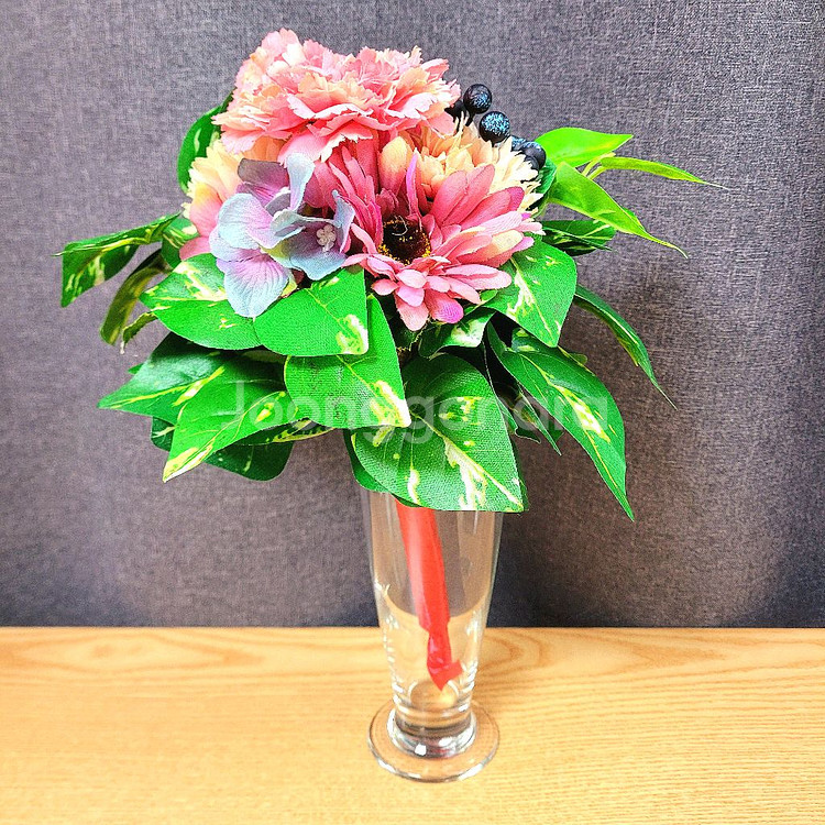 인테리어 조화 꽃다발 + 화병 세트 / 테이블 소품--2