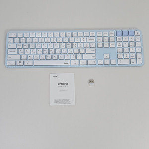 퓨전에프앤씨 아이노트 KP100RB 키보드 스카이블루