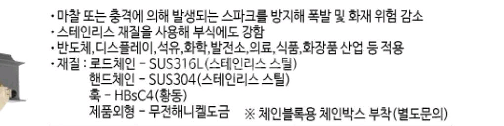 대산이노텍) 방폭 체인블록 1톤--2