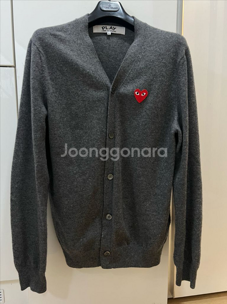 24fw 꼼데가르송 차콜가디건 xl (새상품급)--0