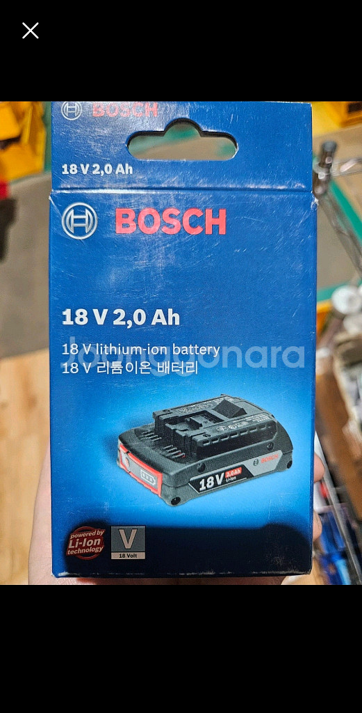 BOSCH 18V 2.0Ah 배터리 새상품--0