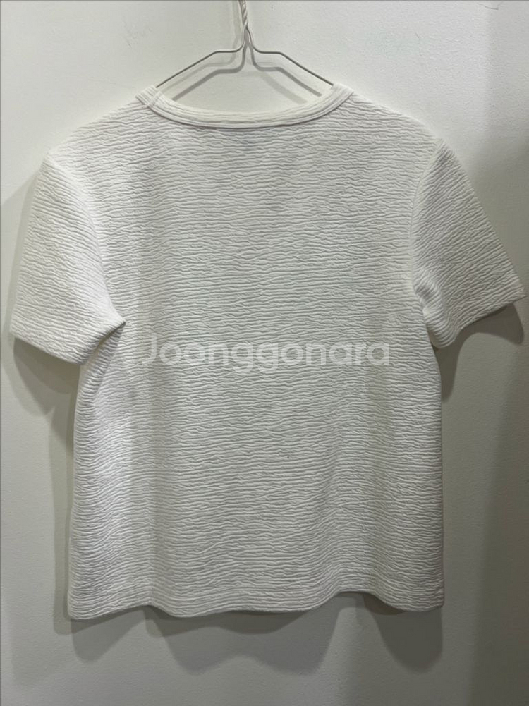 타미힐피거 흰색 레이스 티셔츠 XS--4