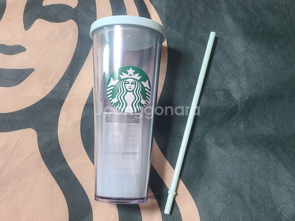 스타벅스 아쿠아 마린 피규어 참 콜드컵 710ml--0