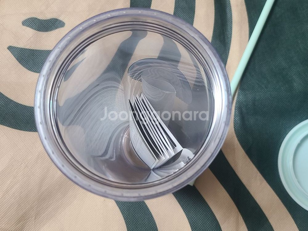 스타벅스 아쿠아 마린 피규어 참 콜드컵 710ml--2