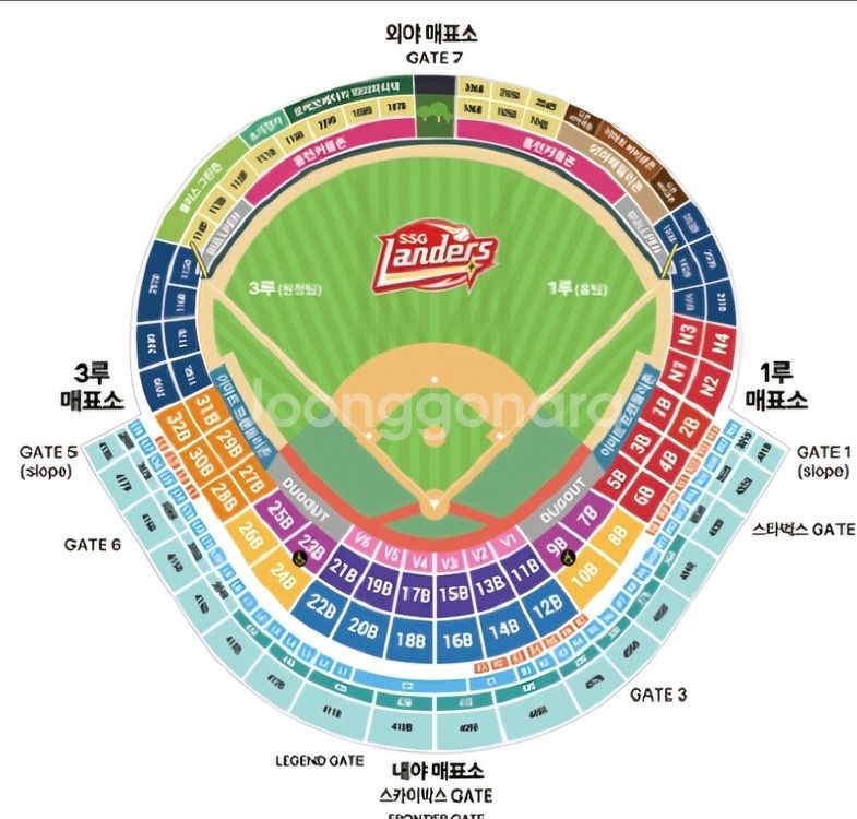 6월 27일 금요일 ssg 랜더스 한화이글스 연석--0
