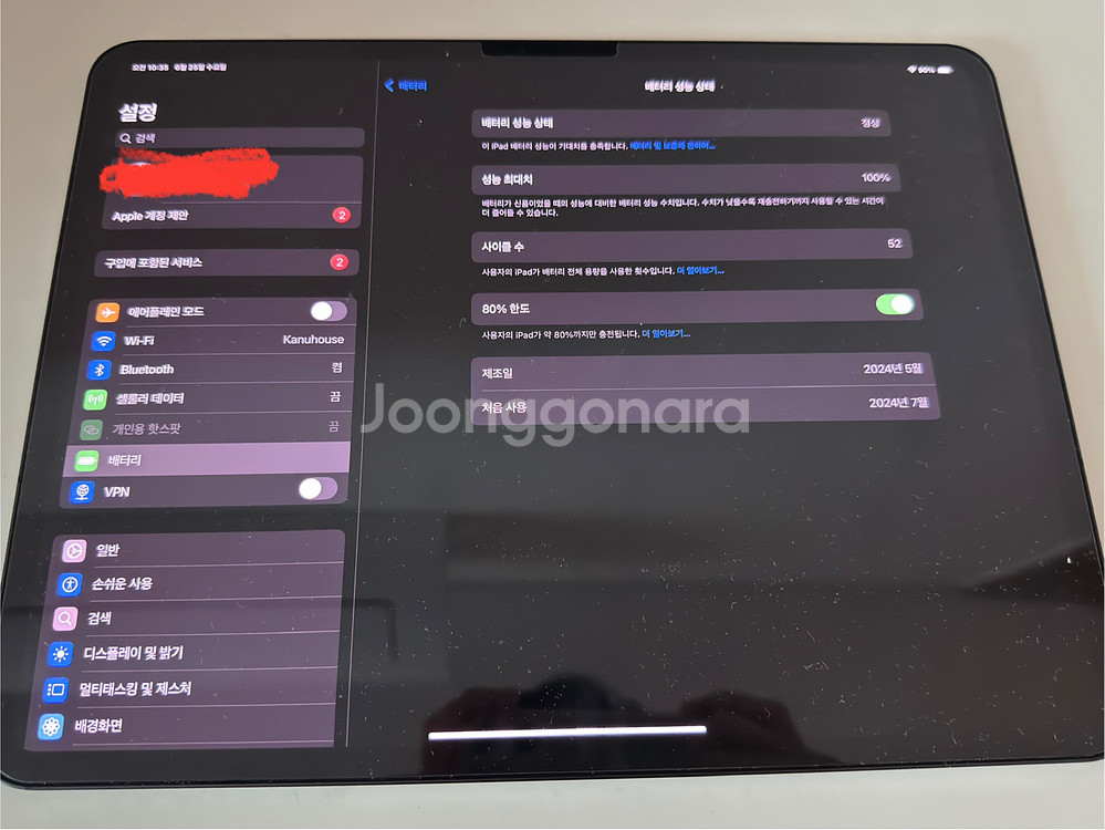아이패드 프로 M4 13 셀룰러 SS급; 애케플가입가능--1