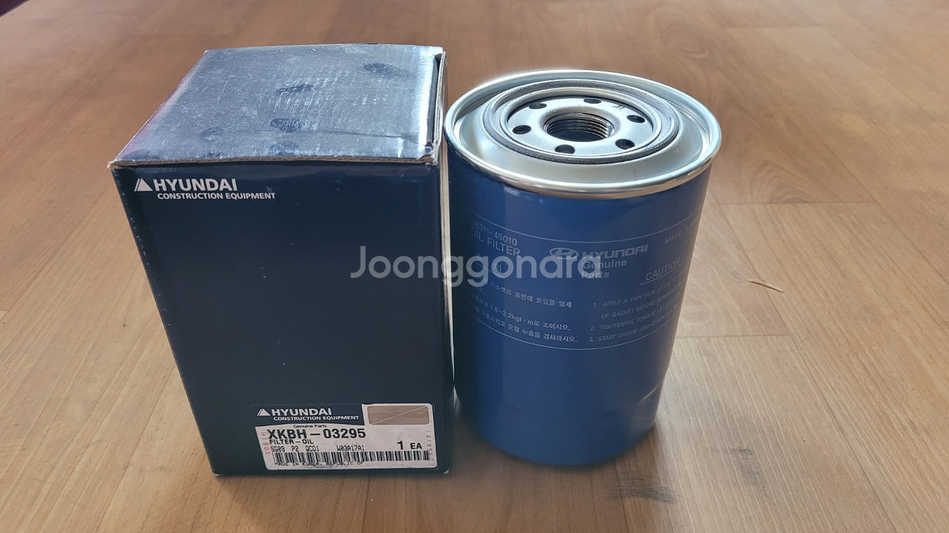 현대지게차 엔진오일필터(마이티 엔진오일필터)--0