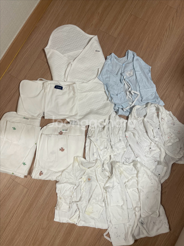 엘라바 스트랩, 리코타입 속싸개, 배냇저고리 신생아용품--0