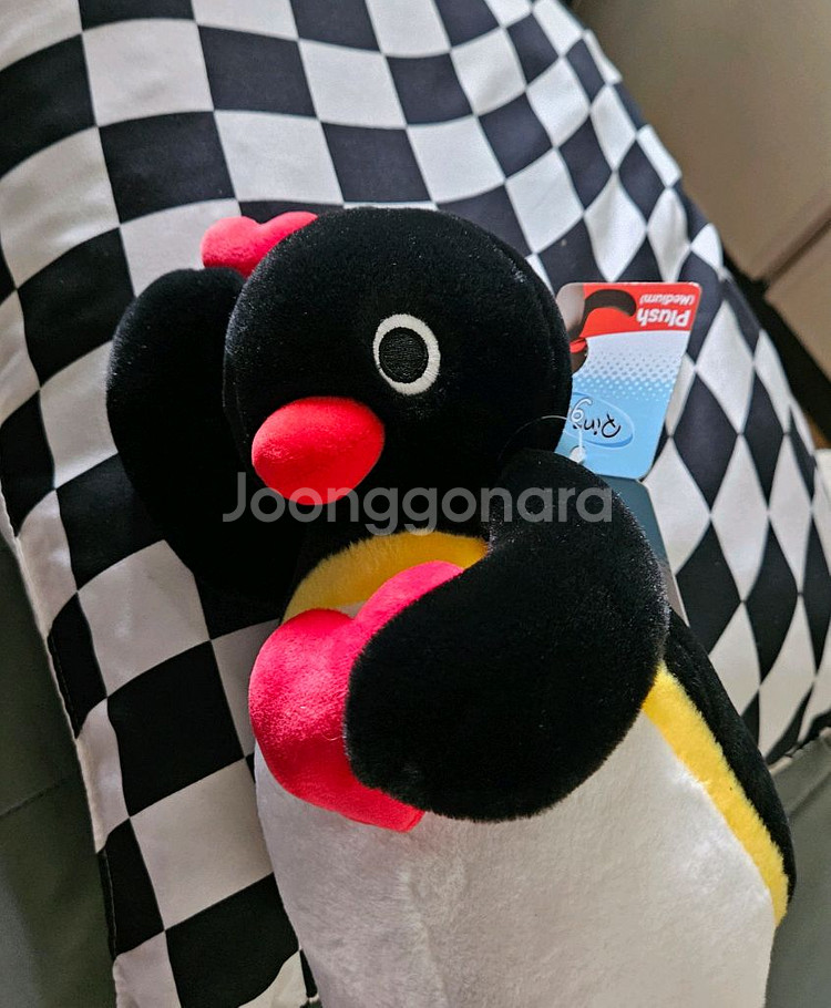 핑구 더블하트 중형 인형 27cm--0