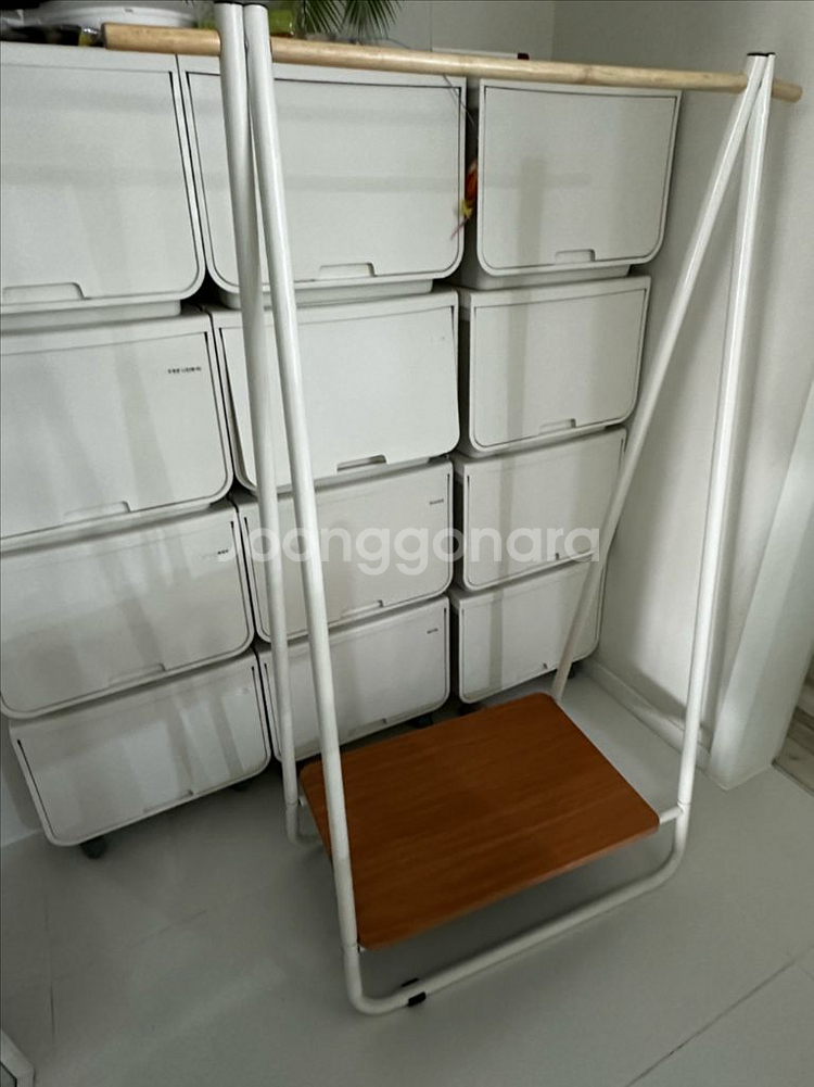 원목 옷걸이 행거--1