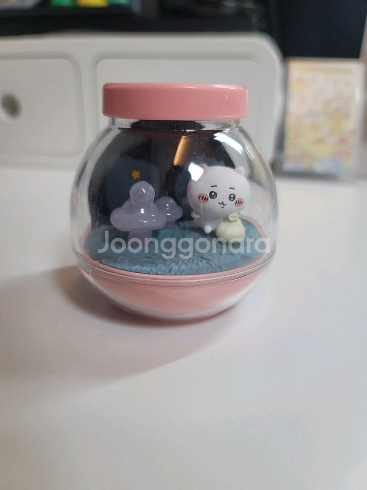 치이카와 캡슐리움 가챠 핑크 버섯 채집 채취 무드등--0