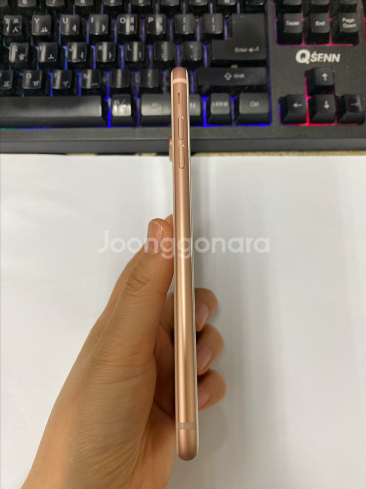 아이폰8플러스 로즈골드 AA급 256G 배터리100--4