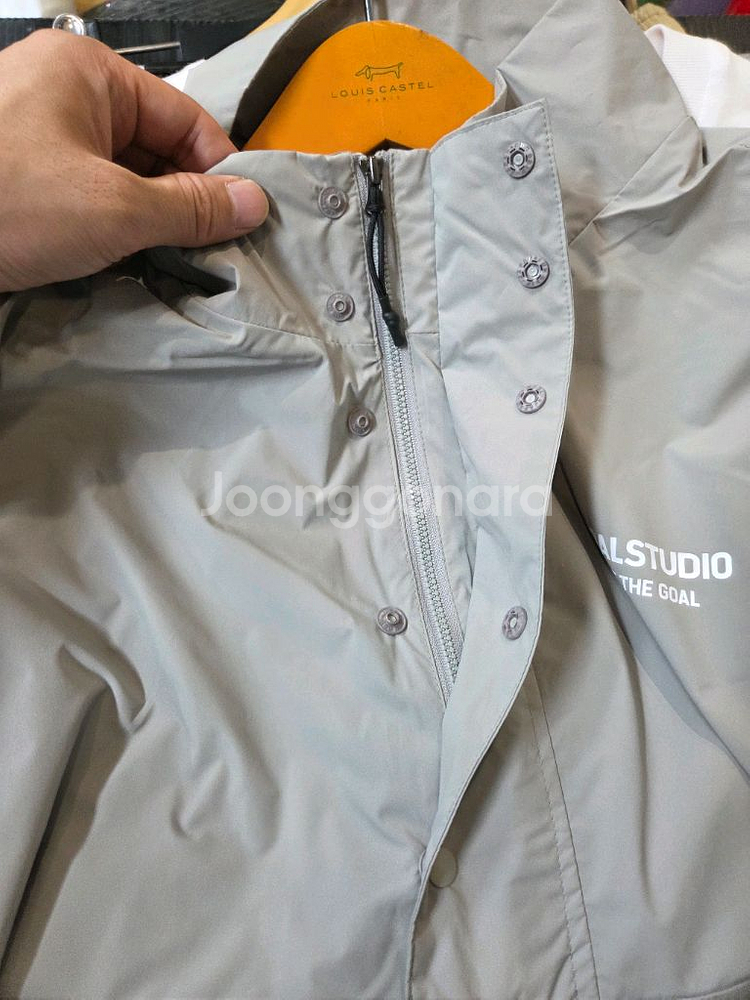 골스튜디오 반집업 폴리 아노락 우븐 자켓 xl--3